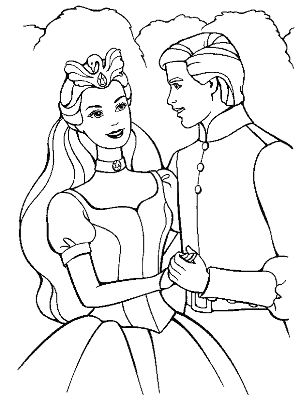 principe e principessa per mano