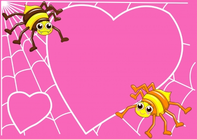 ragnetti innamorati su ragnatela